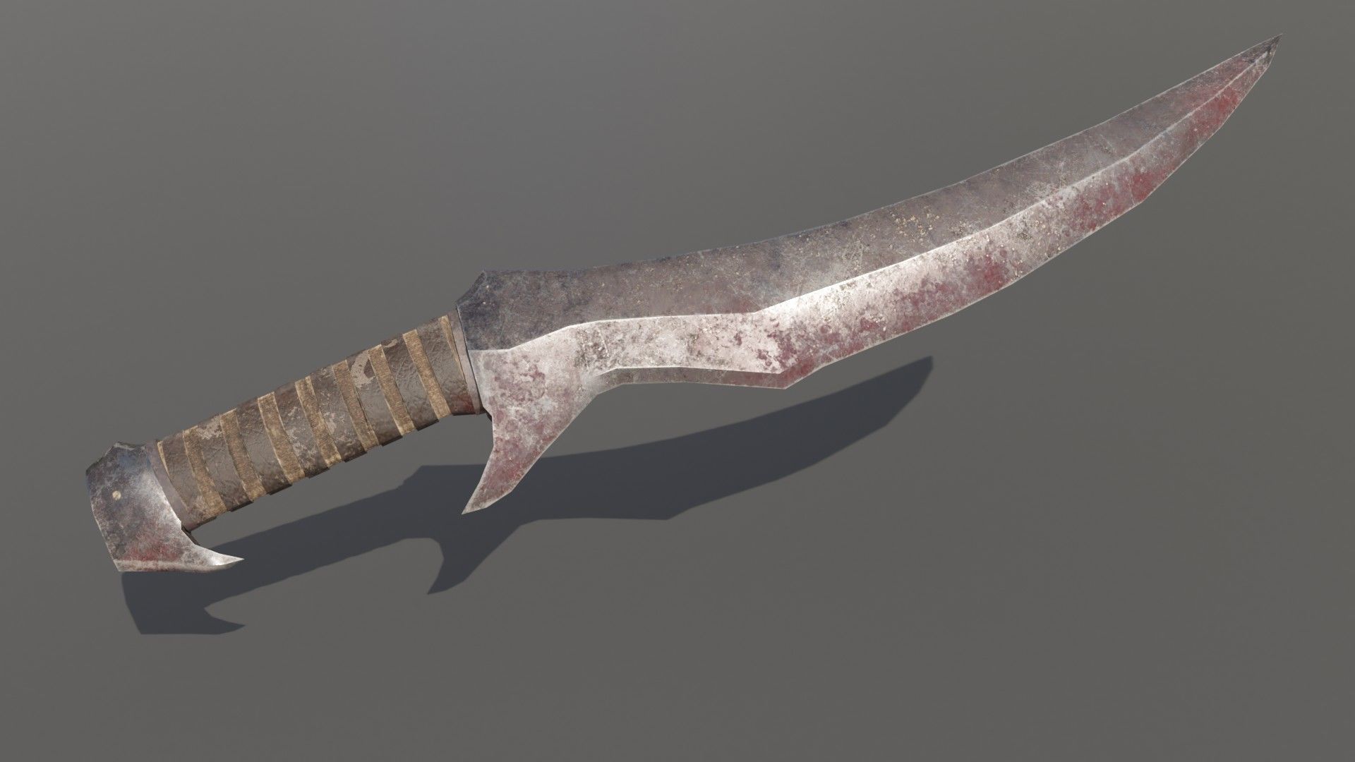 Orc Dagger Low-poly 3D model_1