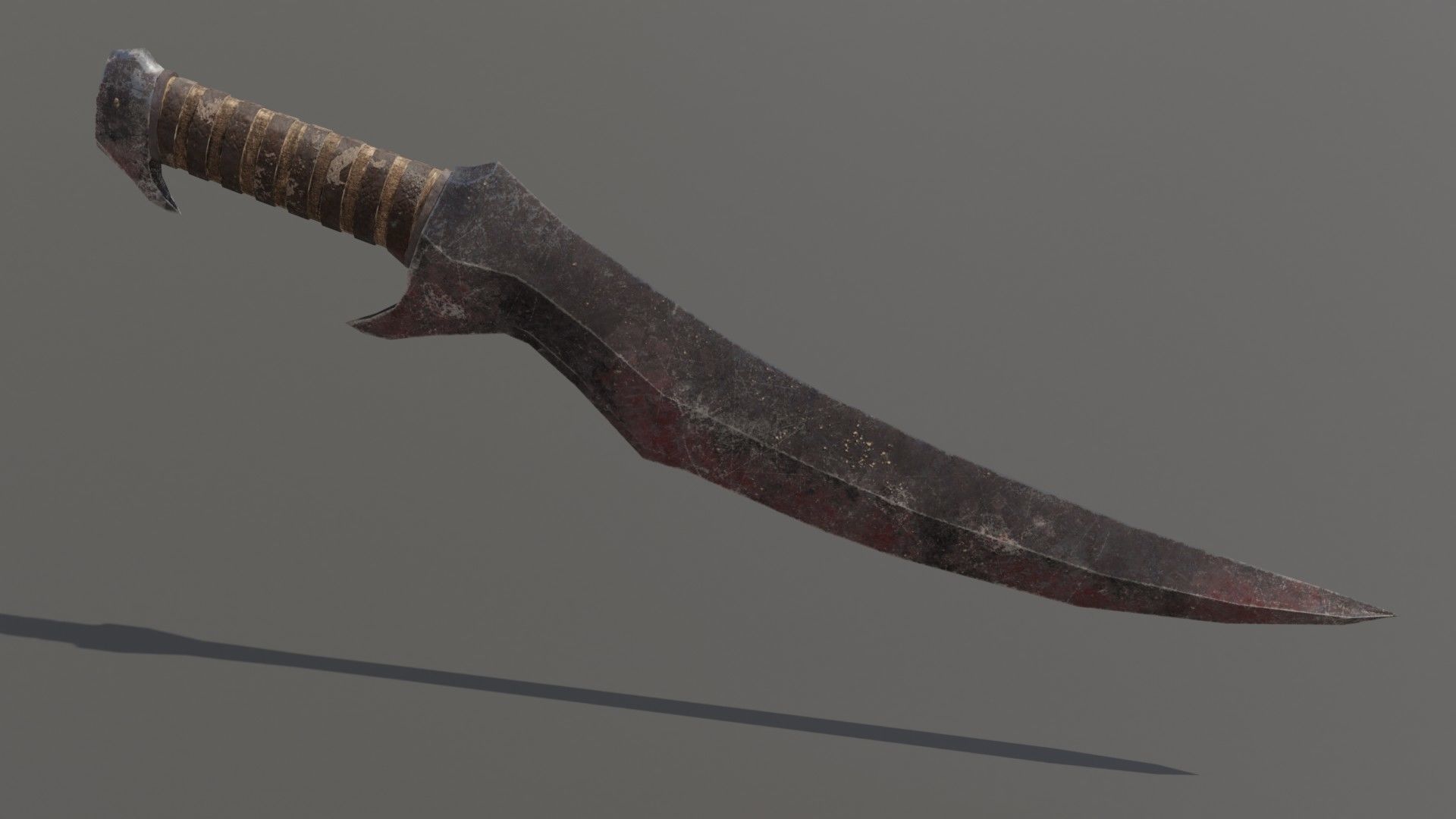 Orc Dagger Low-poly 3D model_2