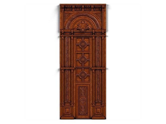 Door0023 neoclassical ornate door 3D model