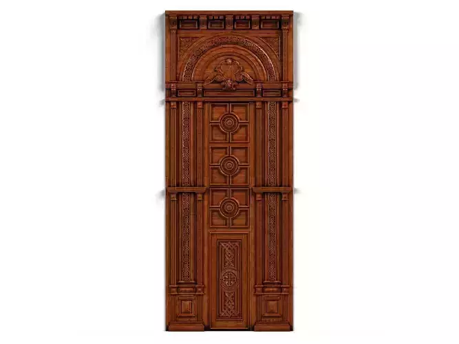 Door0023 neoclassical ornate door 3D model