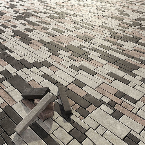 Paving brick clincer 3D model