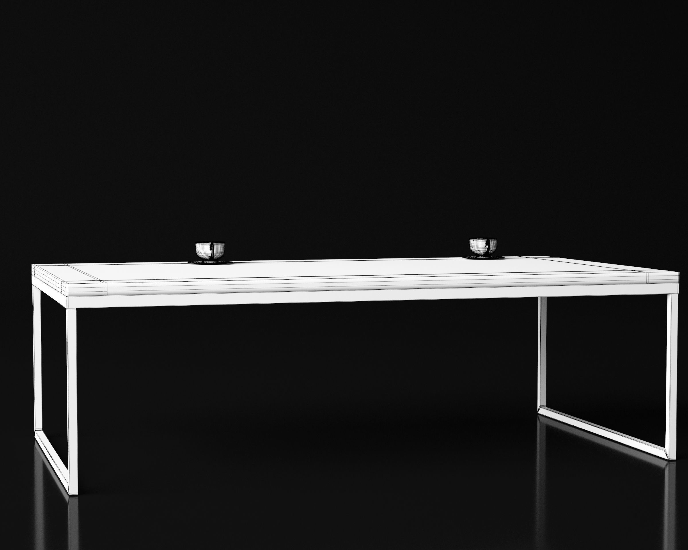 Coffee Table - High Quality Furniture 08 Free 3D model_3