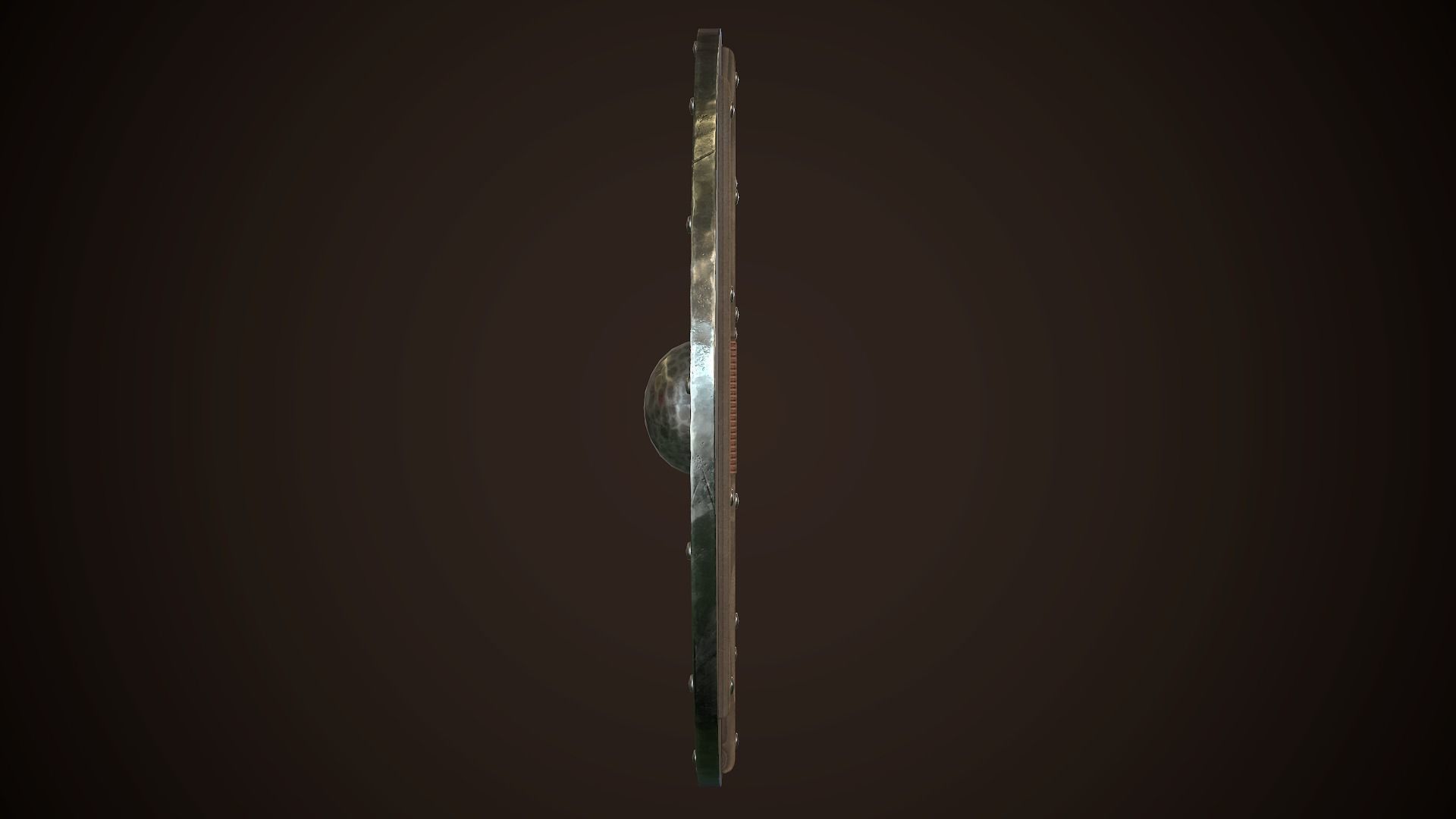 Viking Shield 19 Low-poly 3D model_5