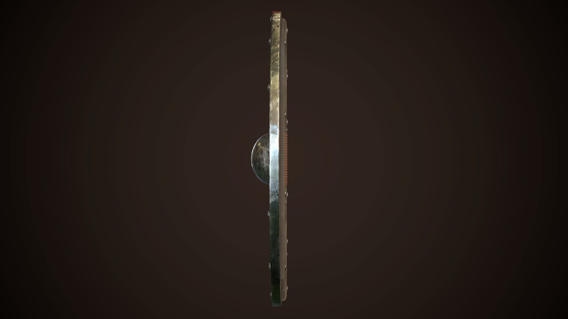 Viking Shield 21 Low-poly 3D model_5