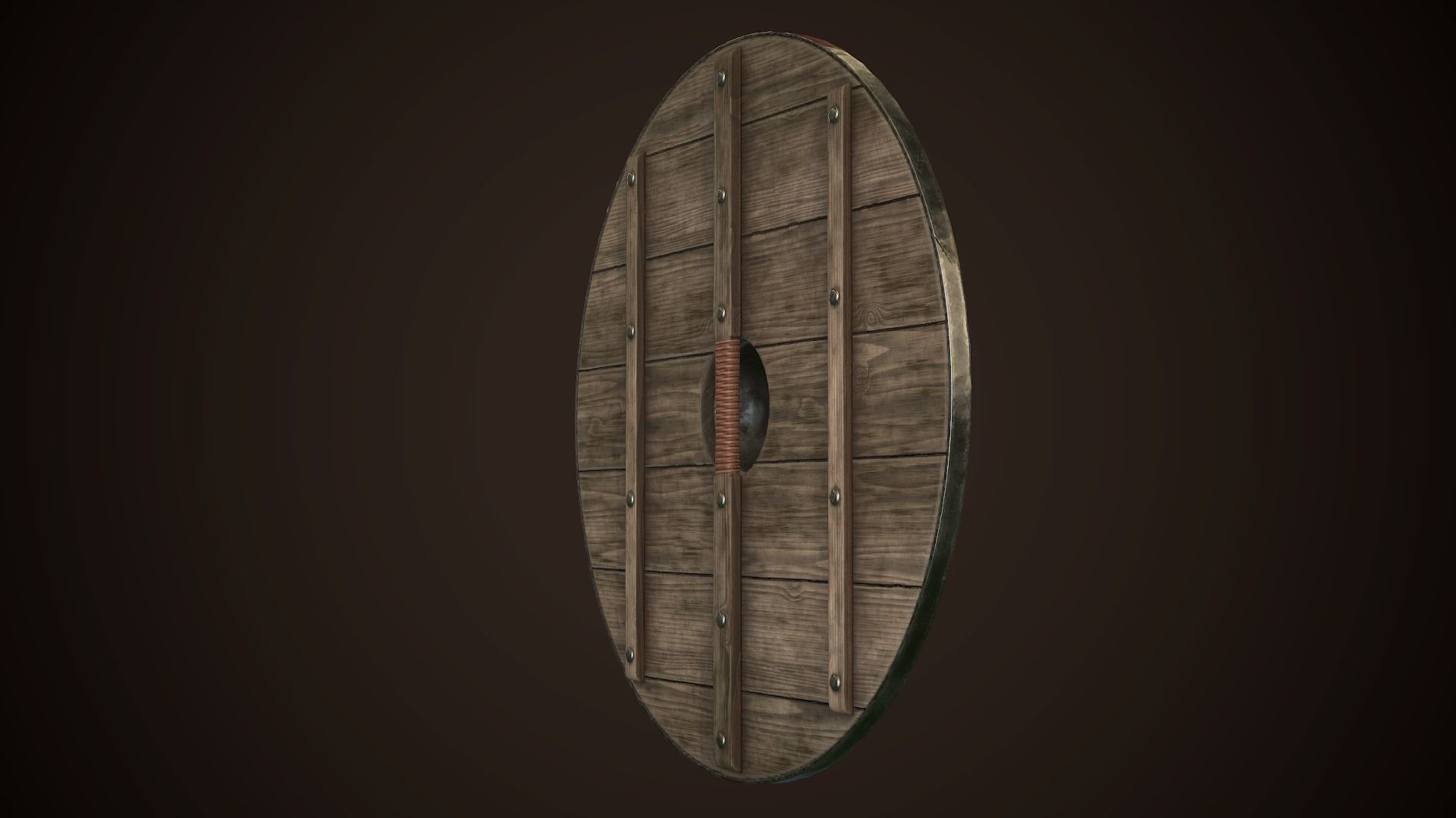 Viking Shield 29 Low-poly 3D model_10
