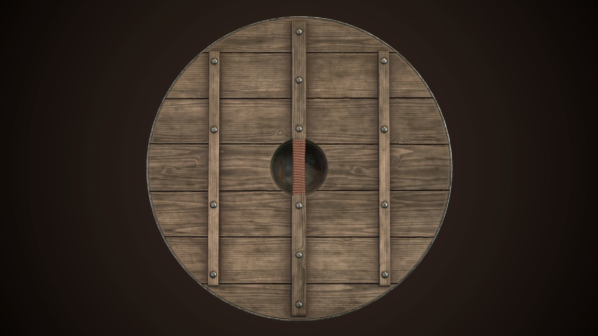 Viking Shield Basic Skins Low-poly 3D model_18