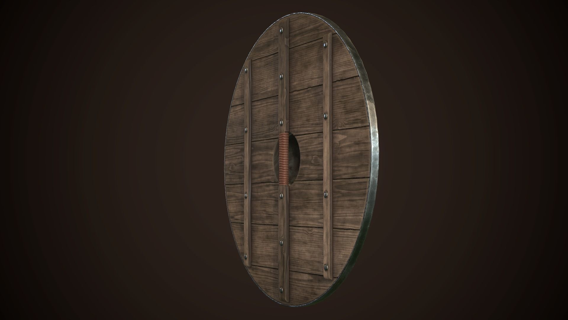 Viking Shield Basic Skins Low-poly 3D model_20
