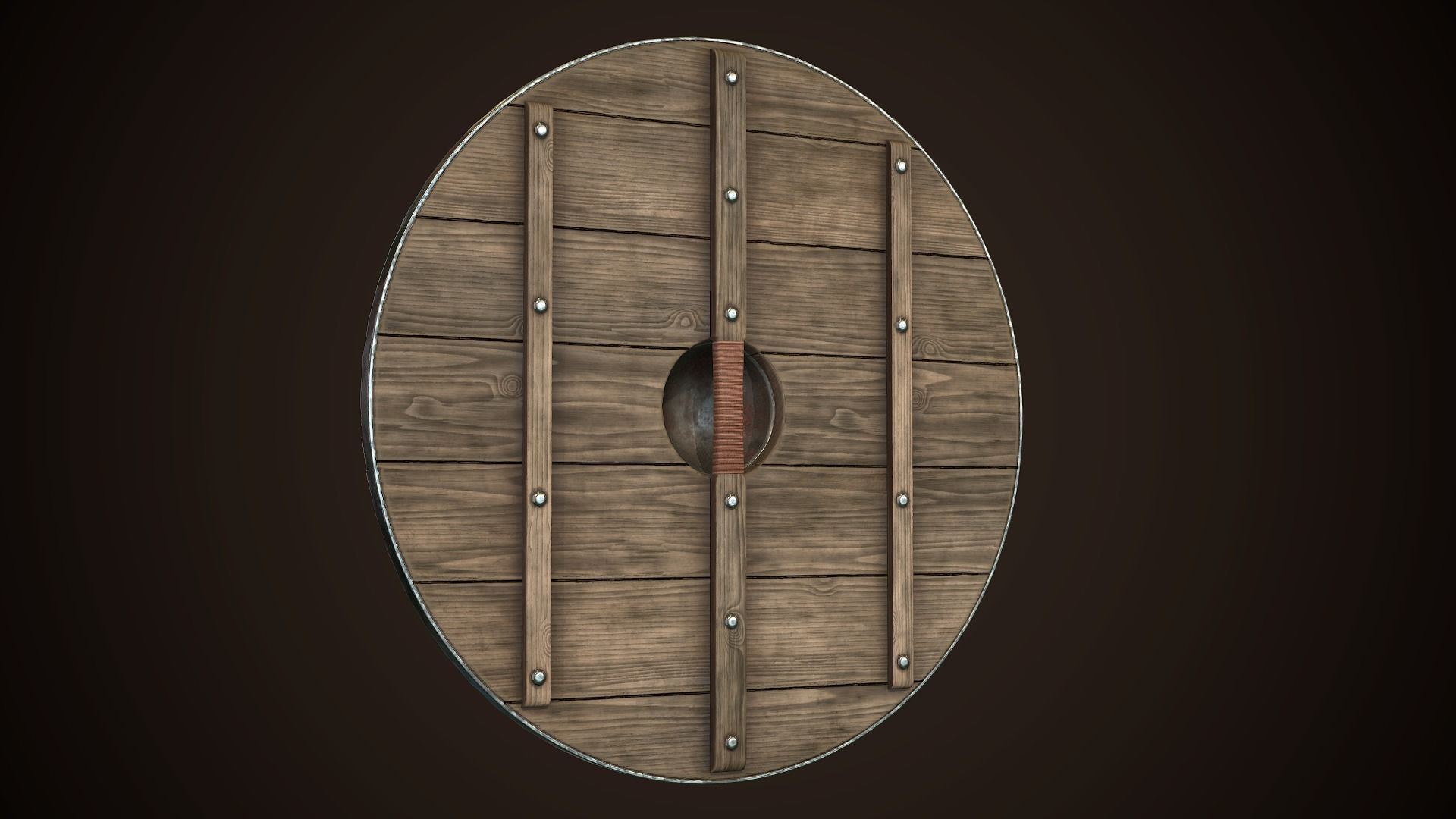 Viking Shield Basic Skins Low-poly 3D model_17