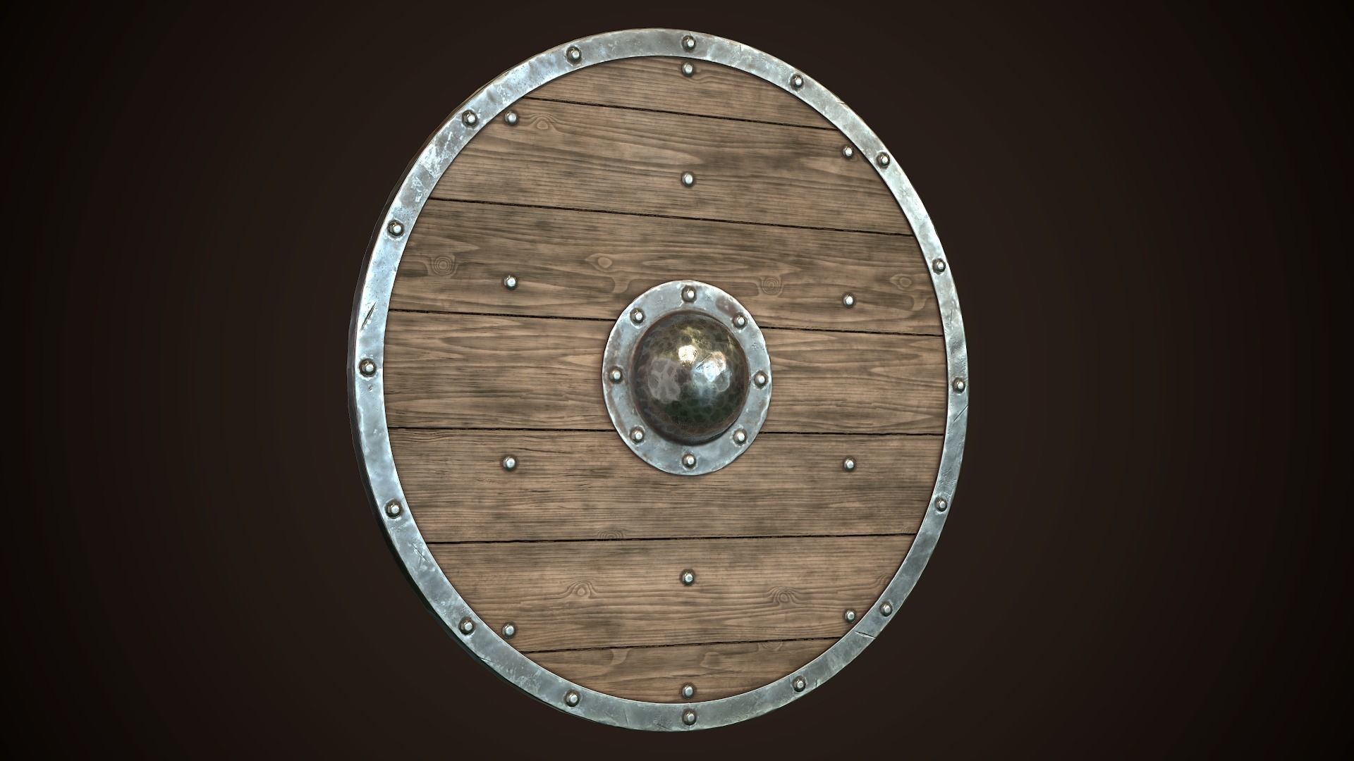 Viking Shield Basic Skins Low-poly 3D model_23