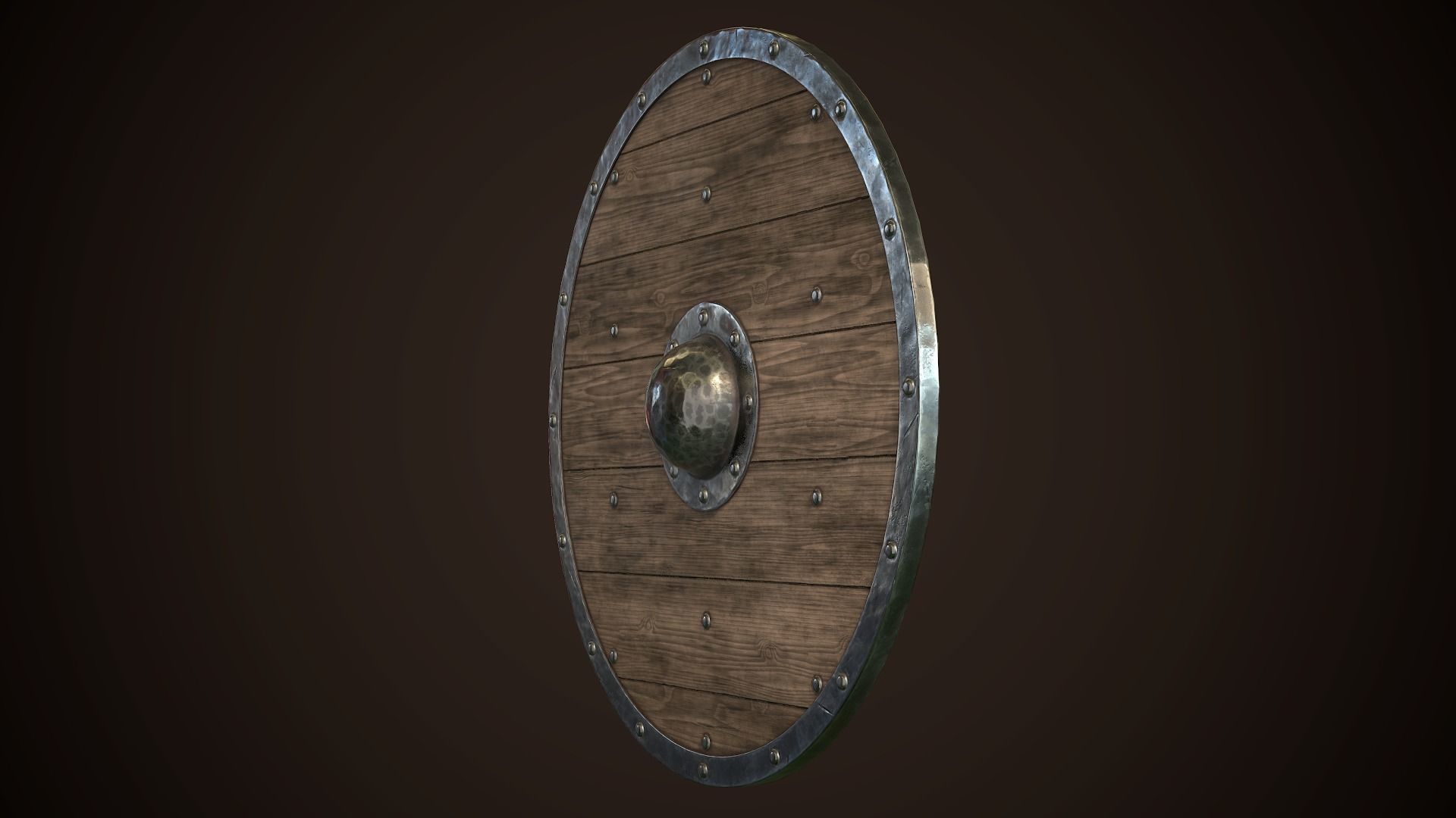 Viking Shield Basic Skins Low-poly 3D model_14