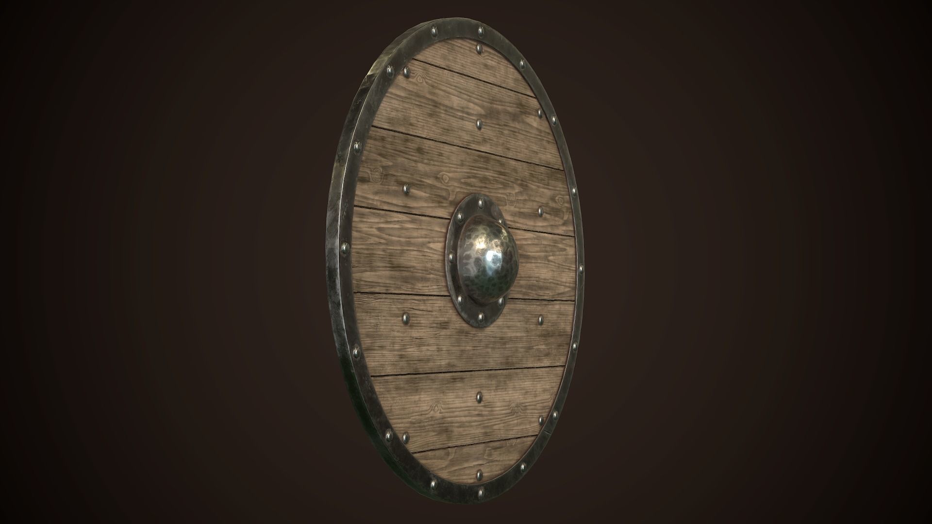 Viking Shield Basic Skins Low-poly 3D model_22