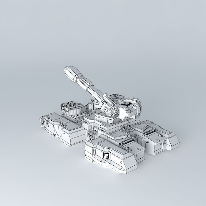 'Shockwave' Mobile Hover Artillery Unit Free 3D model_4
