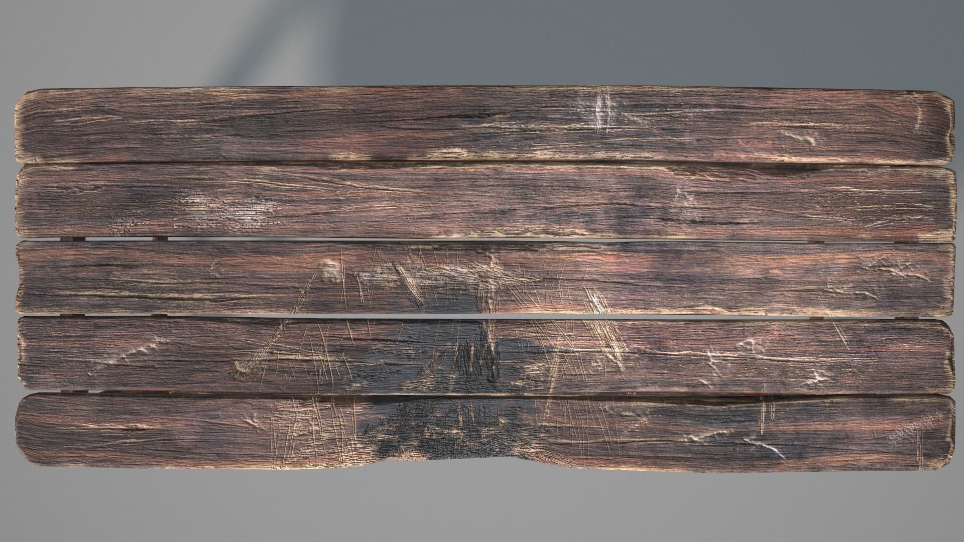 Alchemy Wood Table Low-poly 3D model_7