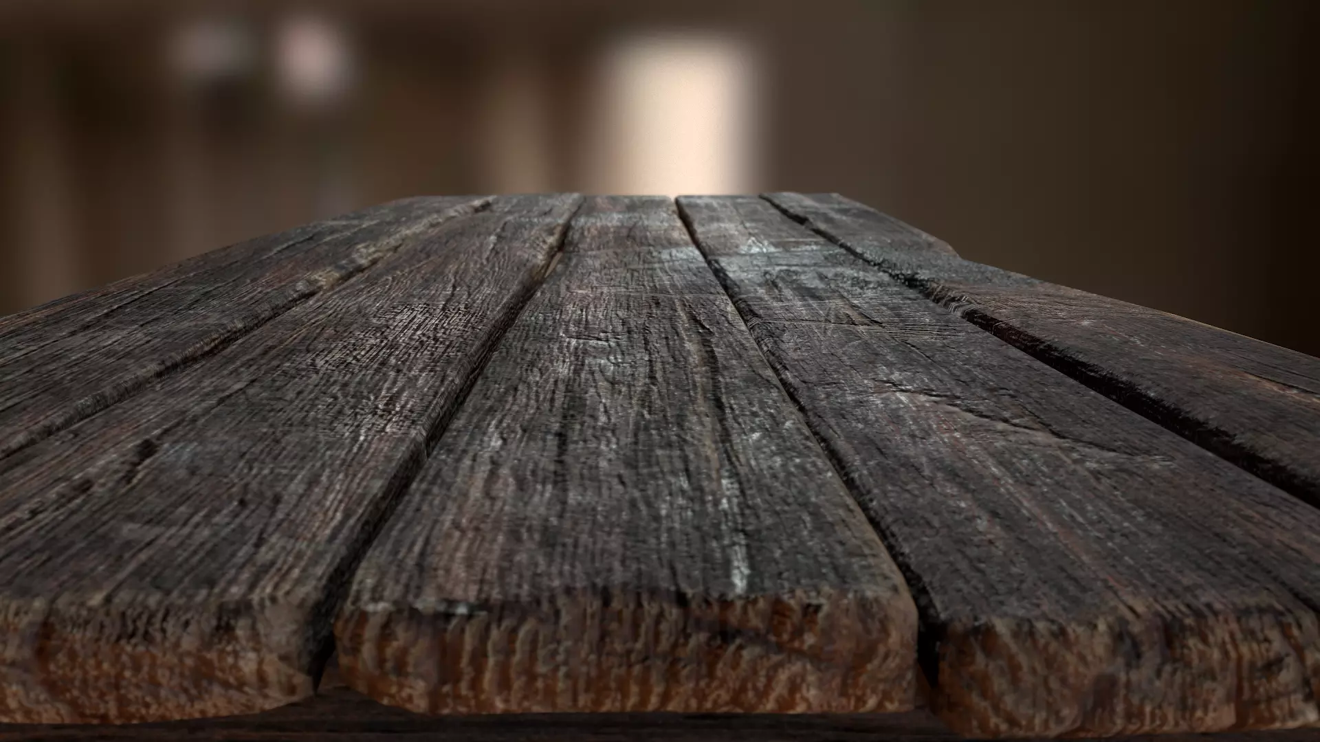 Alchemy Wood Table Low-poly 3D model_0