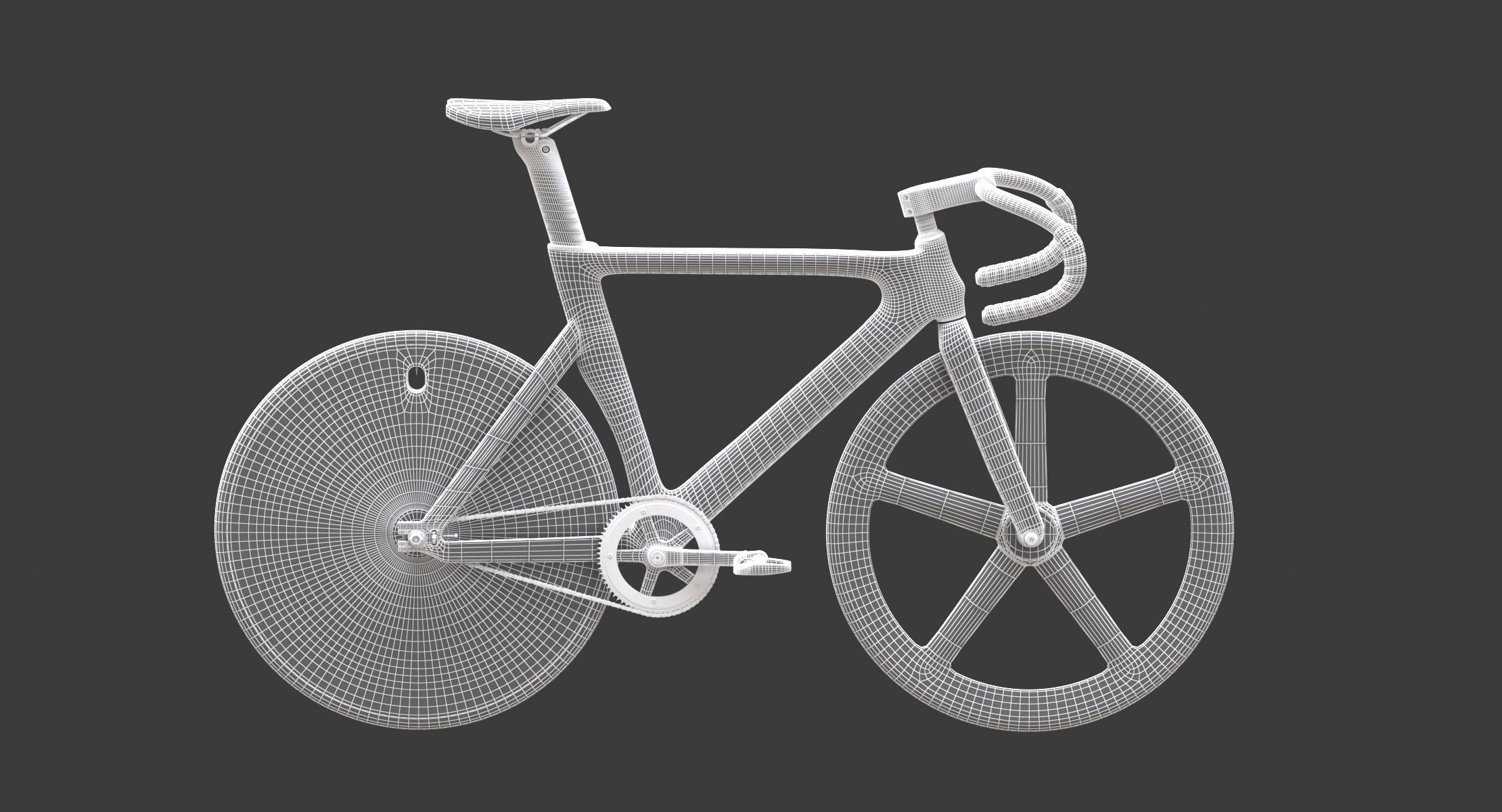 Dolan DF4 Carbon Track Bike 3D model_2