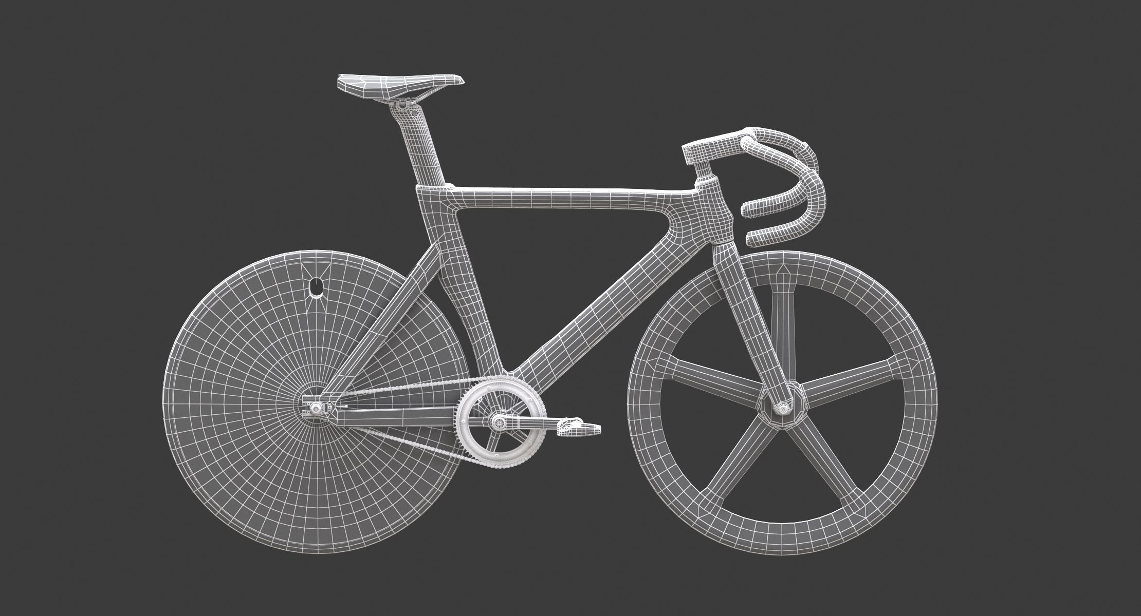 Dolan DF4 Carbon Track Bike 3D model_1