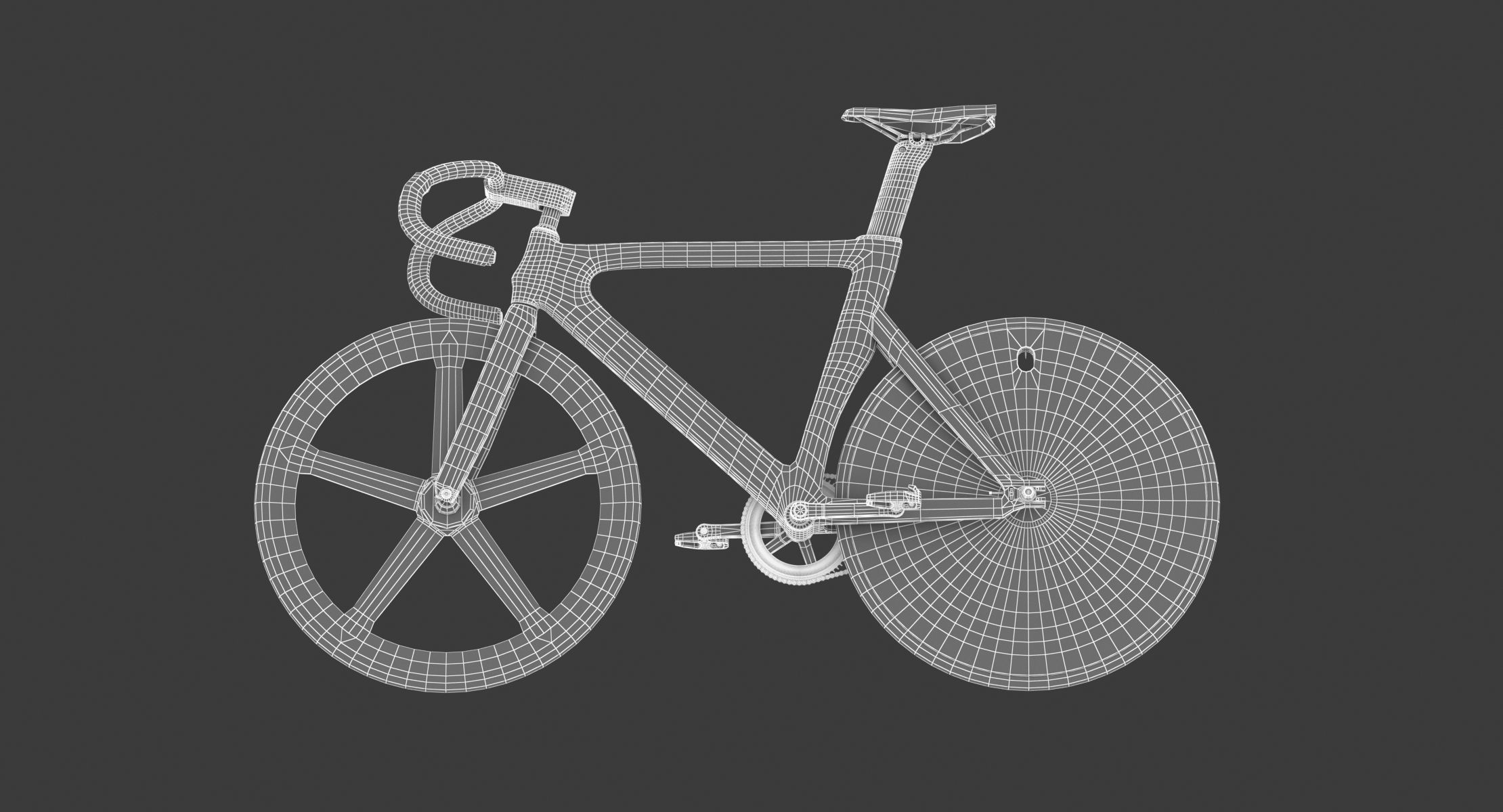 Dolan DF4 Carbon Track Bike 3D model_12