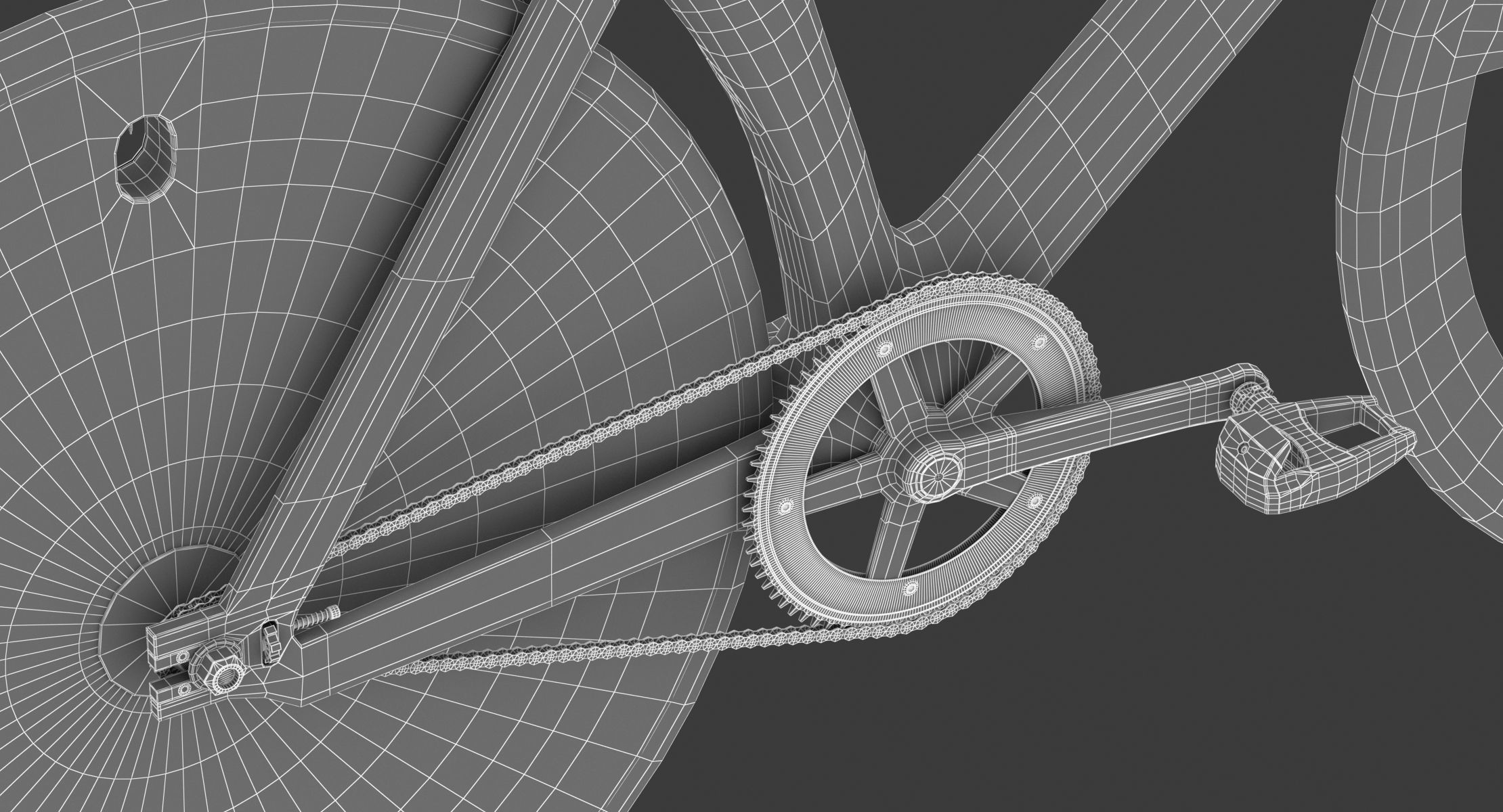 Dolan DF4 Carbon Track Bike 3D model_10