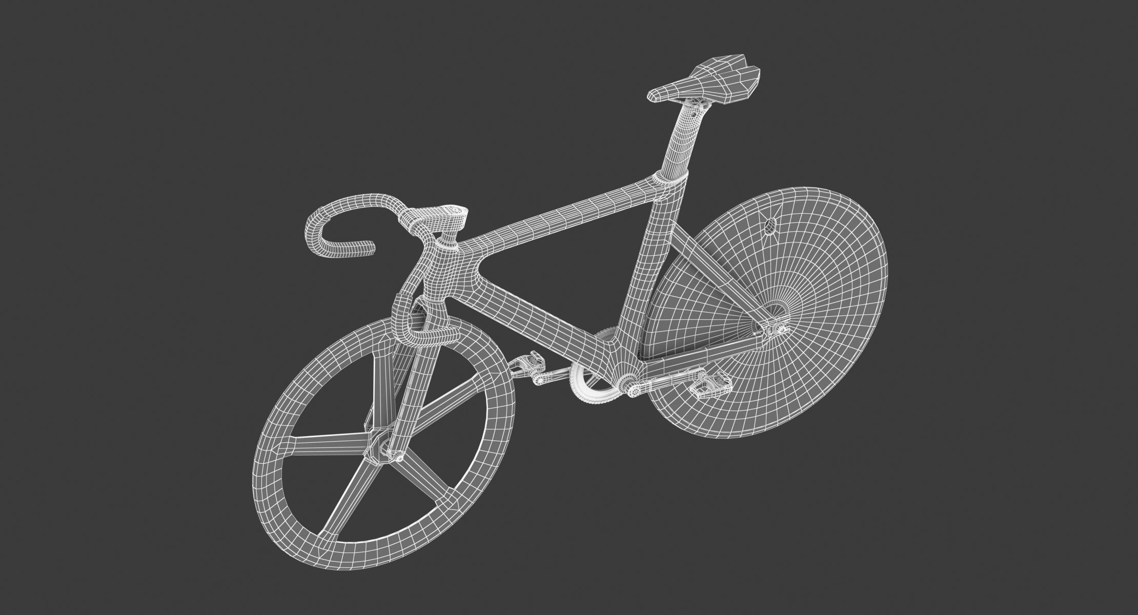 Dolan DF4 Carbon Track Bike 3D model_11