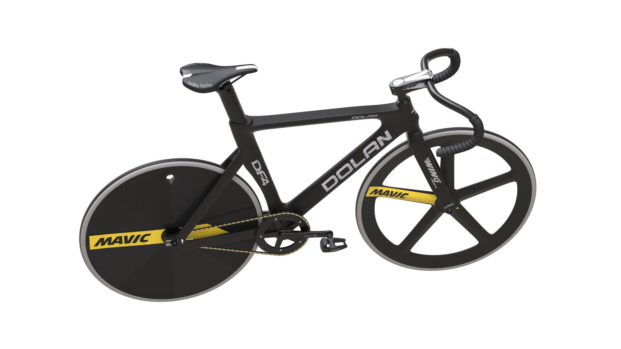 Dolan DF4 Carbon Track Bike 3D model_3