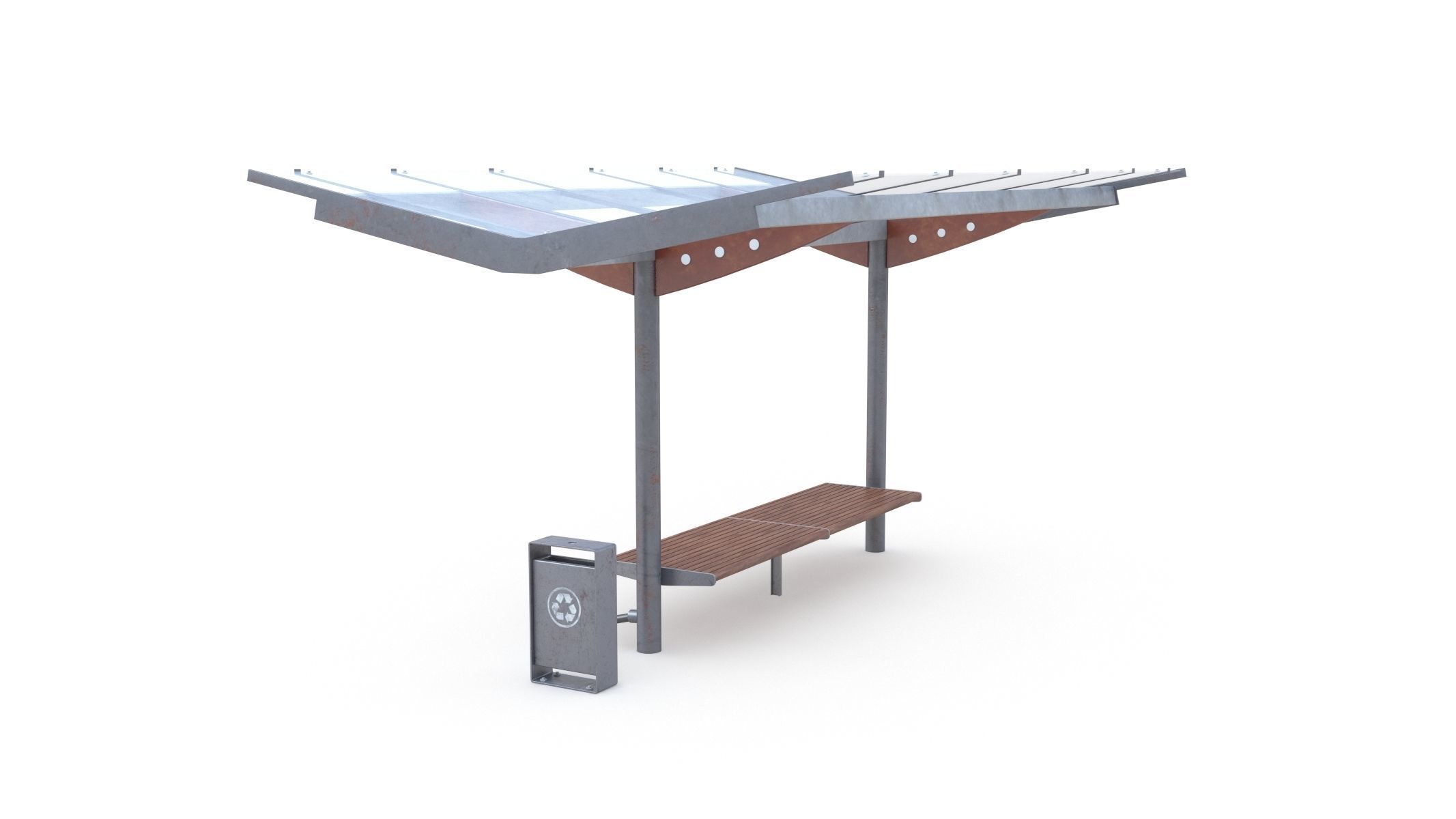 Bus Stop 01 3D model_3