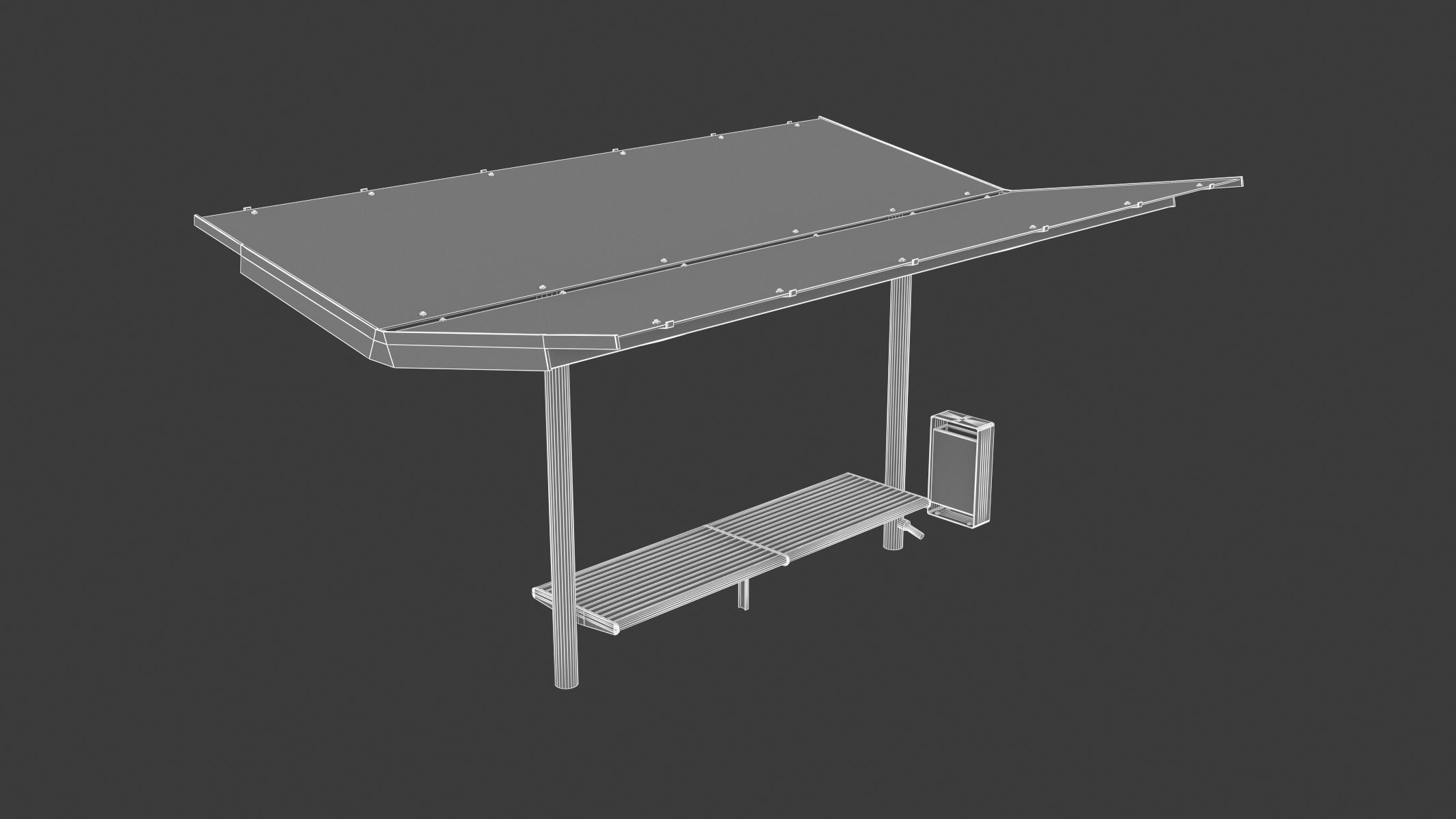 Bus Stop 01 3D model_11