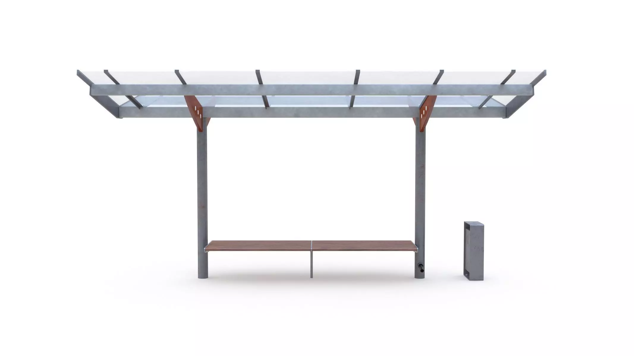 Bus Stop 01 3D model_0