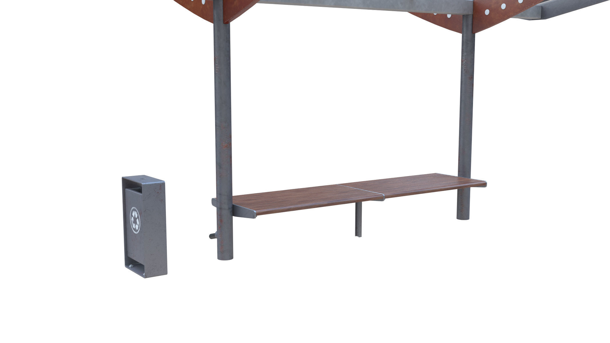 Bus Stop 01 3D model_5