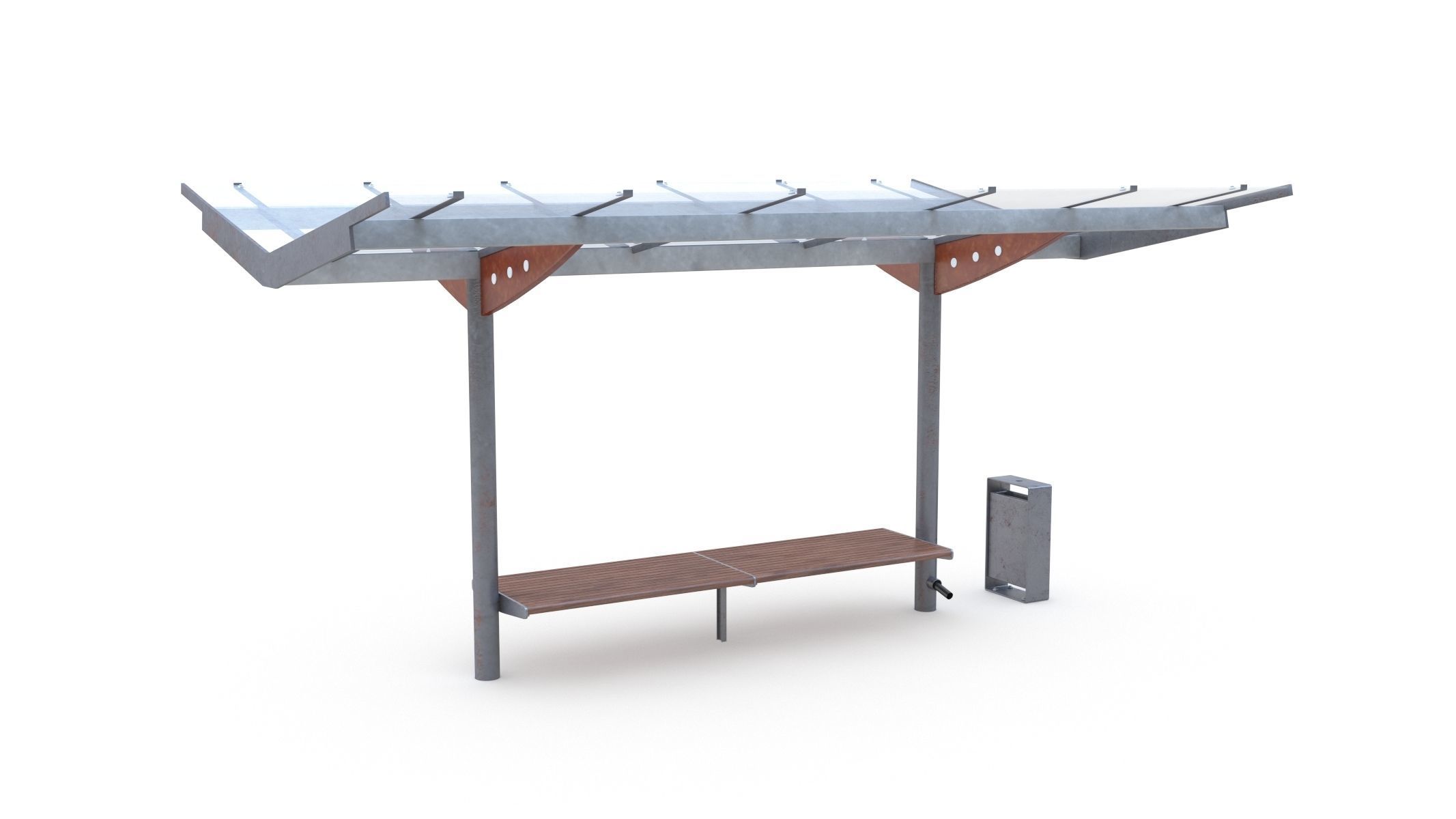 Bus Stop 01 3D model_2