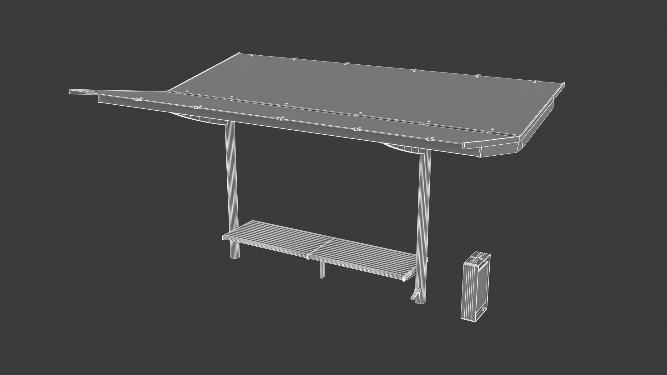Bus Stop 01 3D model_10