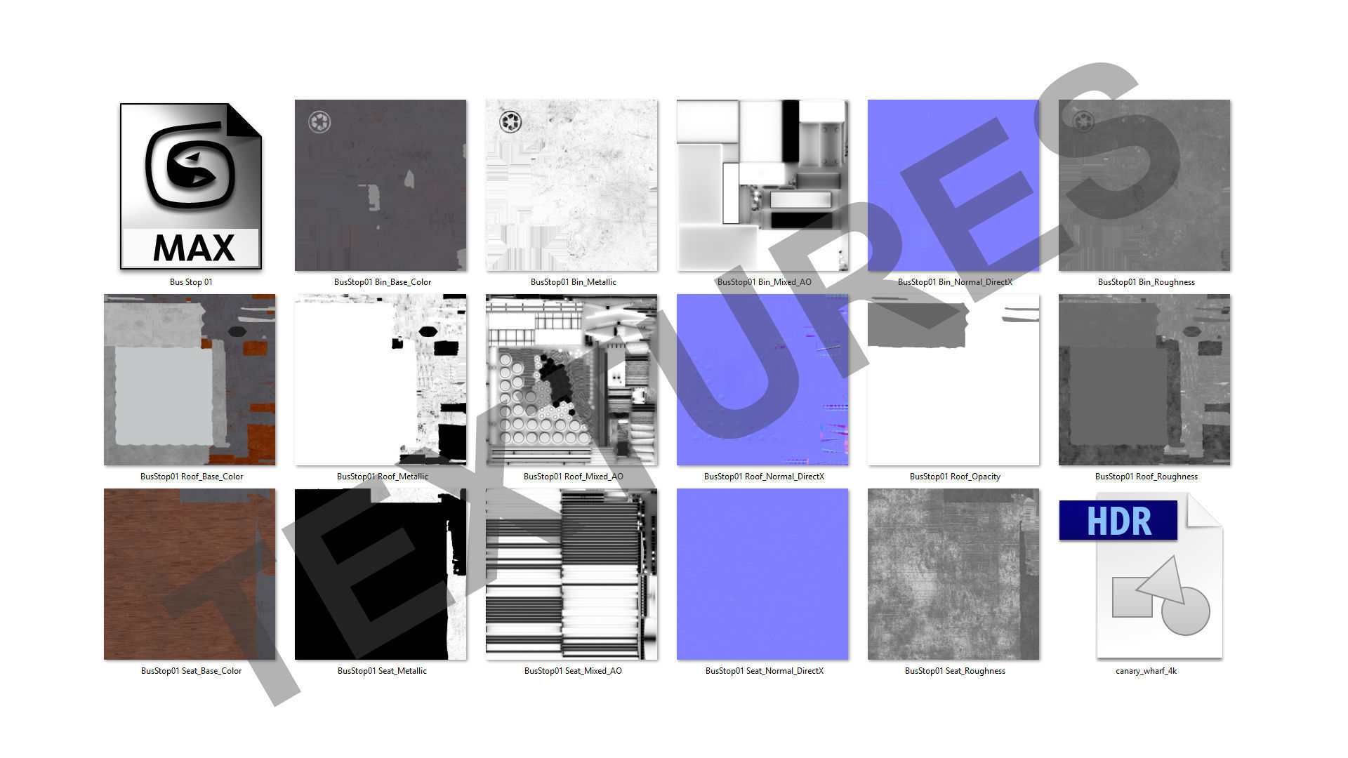 Bus Stop 01 3D model_4