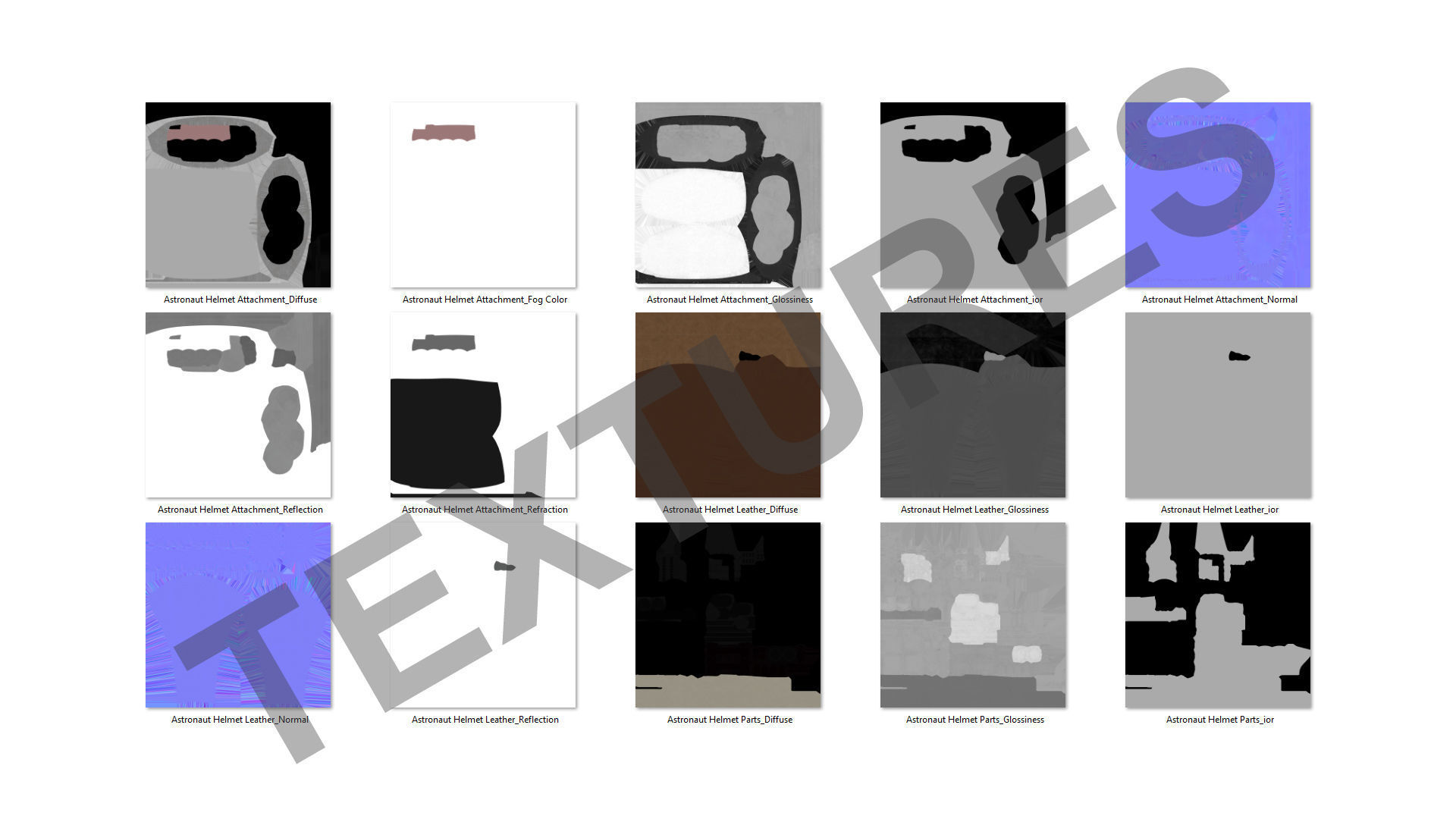 Astronaut Helmet 3D model_13