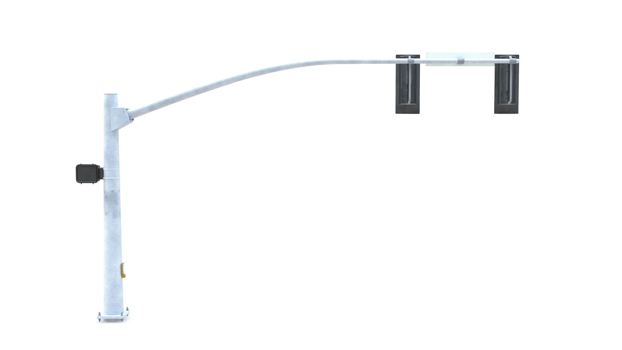 Street Light with Traffic 03 Low-poly 3D model_1