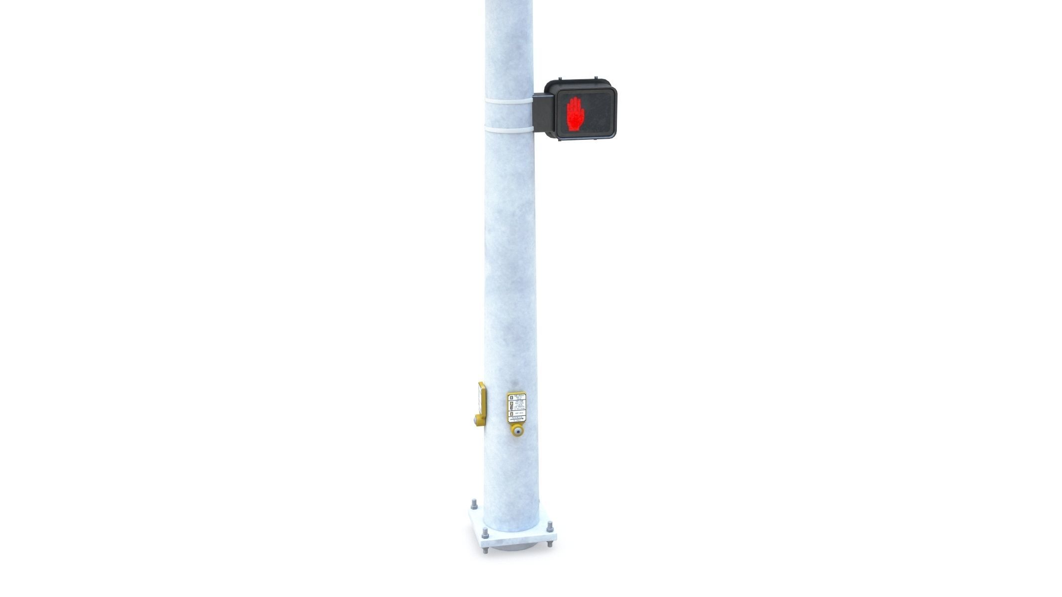 Street Light with Traffic 03 Low-poly 3D model_5