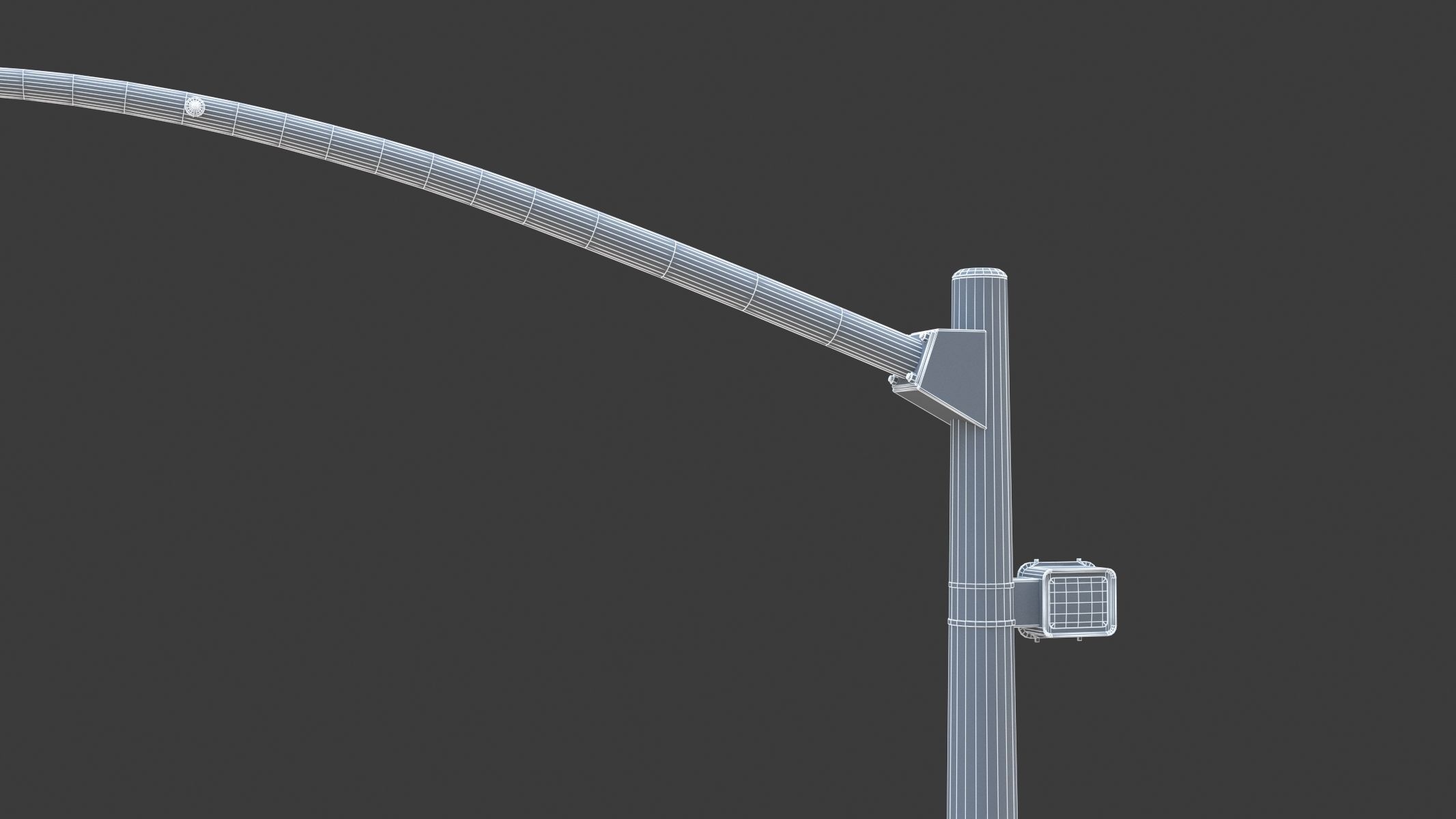 Street Light with Traffic 03 Low-poly 3D model_10