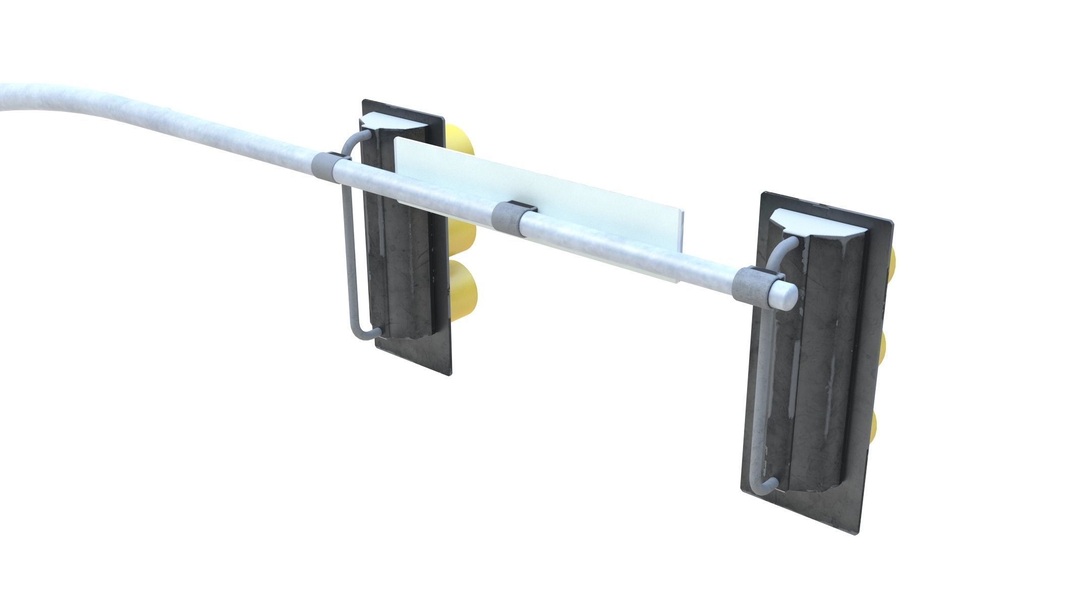 Street Light with Traffic 03 Low-poly 3D model_6