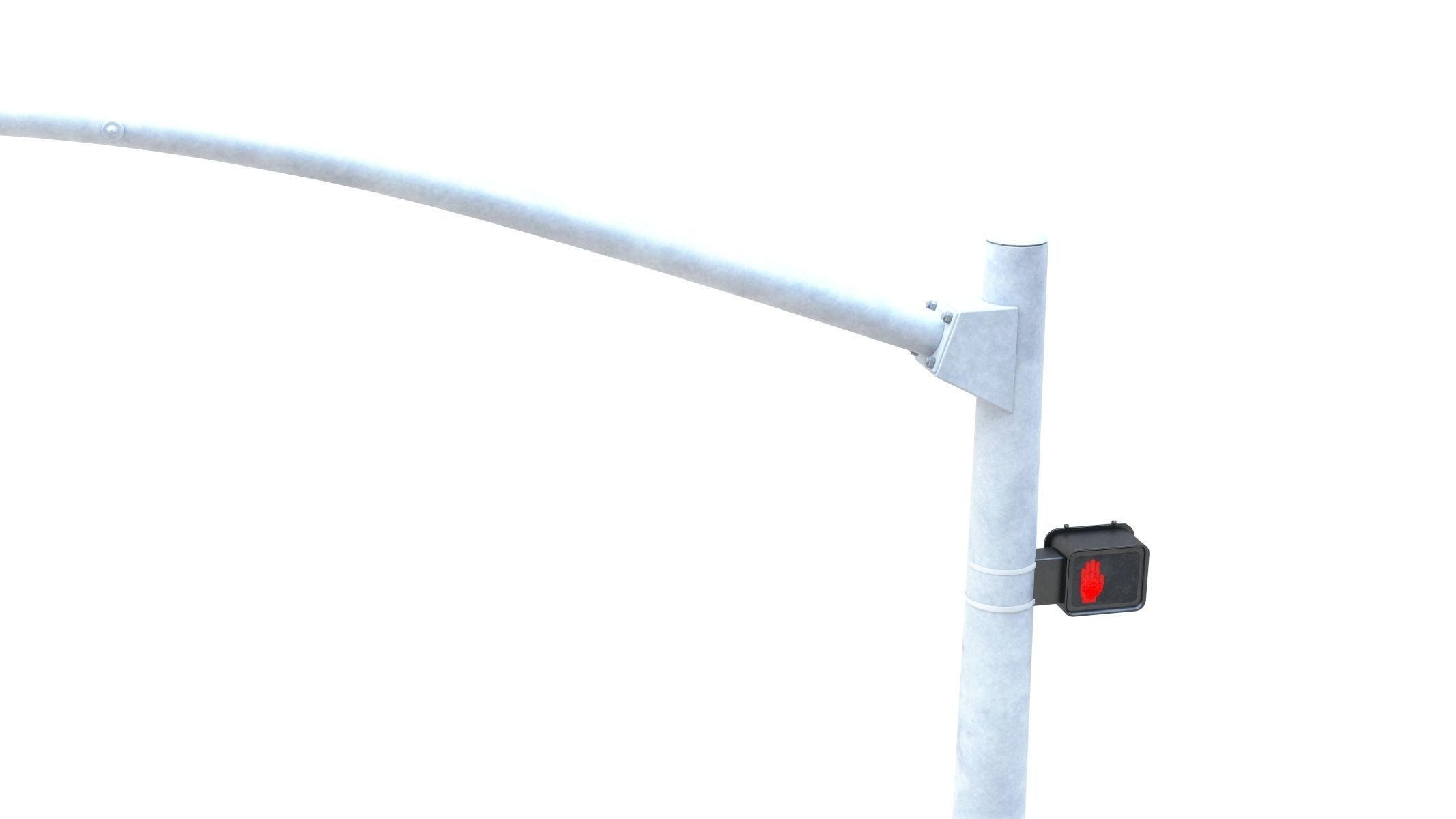 Street Light with Traffic 03 Low-poly 3D model_4