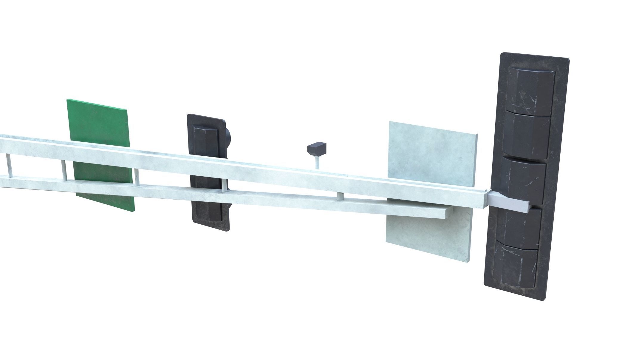 Street Light with Traffic 07 Low-poly 3D model_3