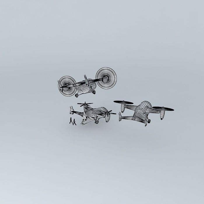 TILT ROTOR Free 3D model_3