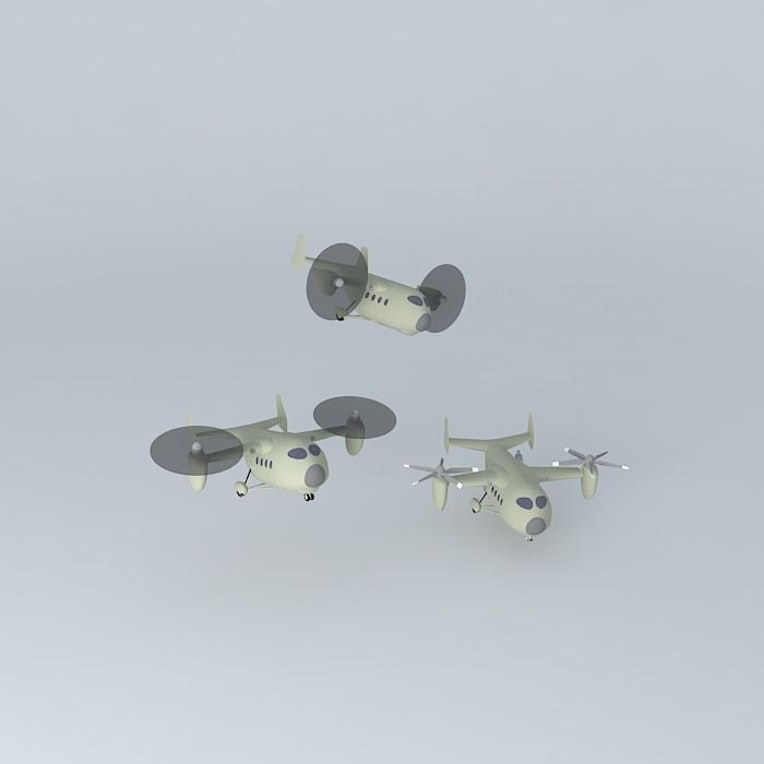 TILT ROTOR Free 3D model_2