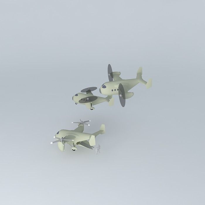 TILT ROTOR Free 3D model_1