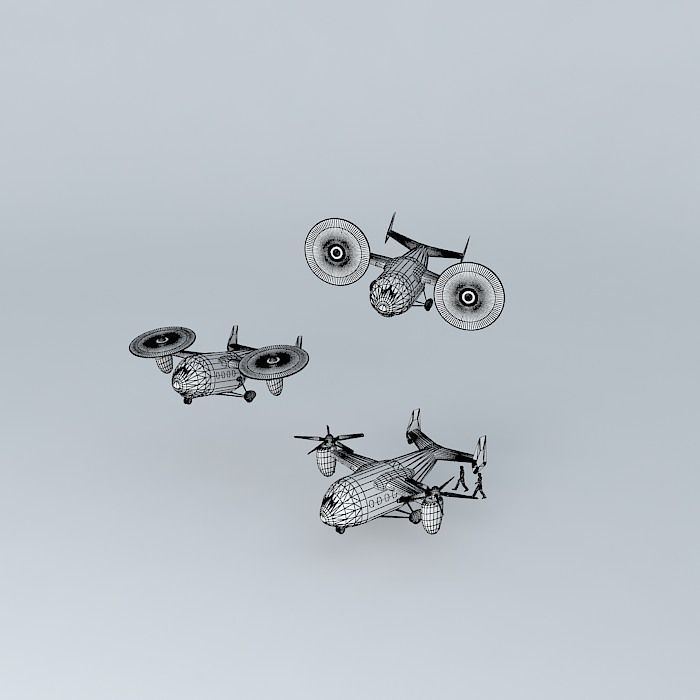 TILT ROTOR Free 3D model_4