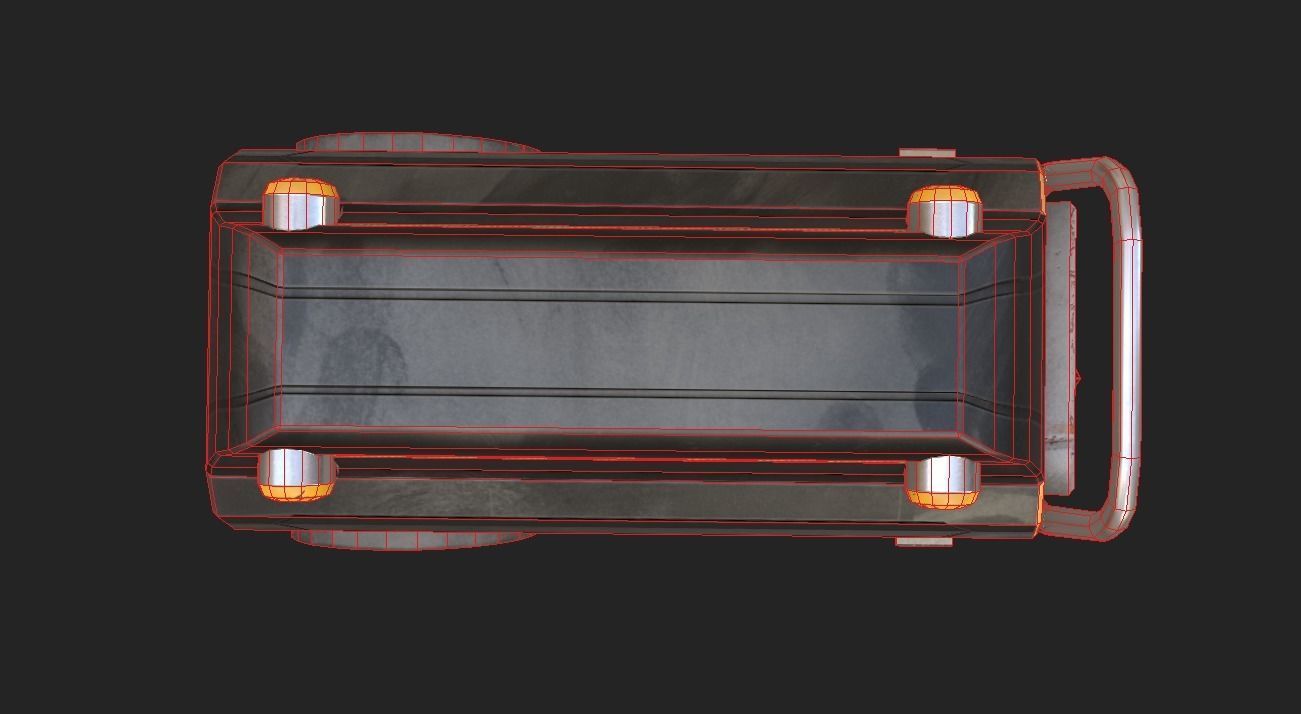 Sci-fi Power Generator Low-poly 3D model_16