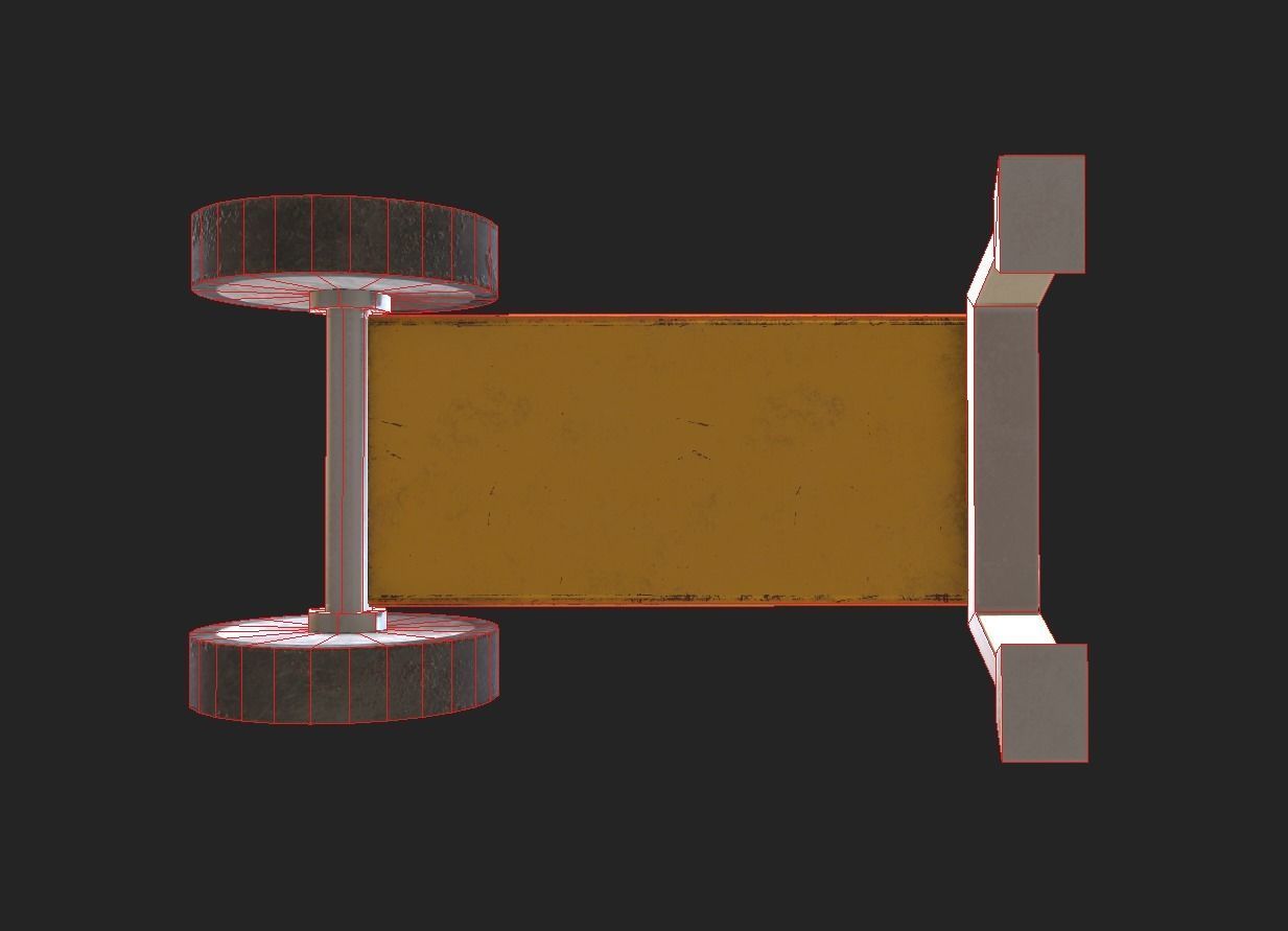 Sci-fi Power Generator Low-poly 3D model_17