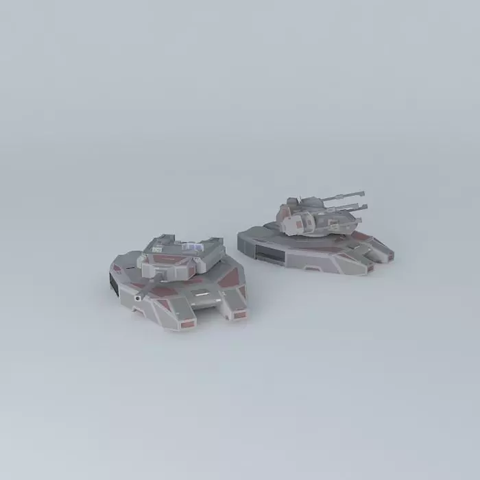 Nemesis Hover Battle Tank + Variant Free 3D model_0
