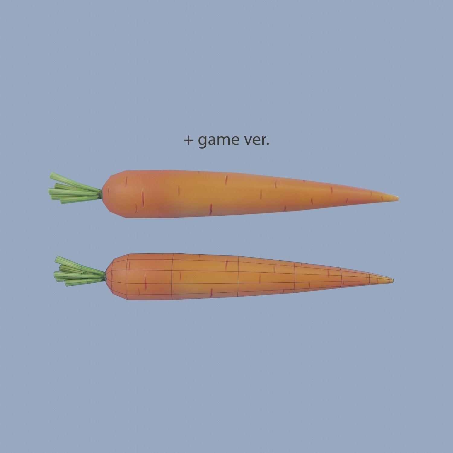 Carrot 3D model_7