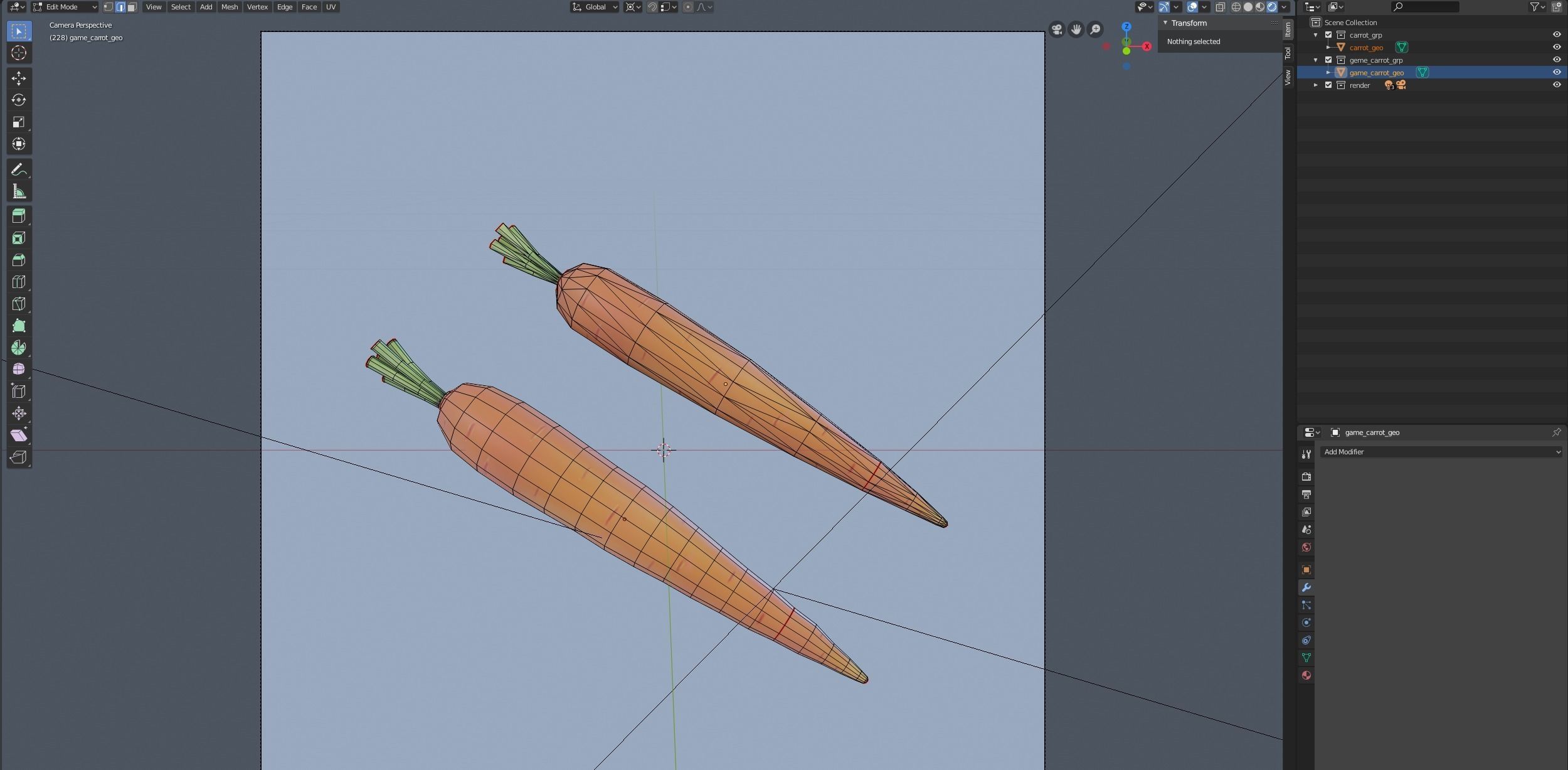 Carrot 3D model_8
