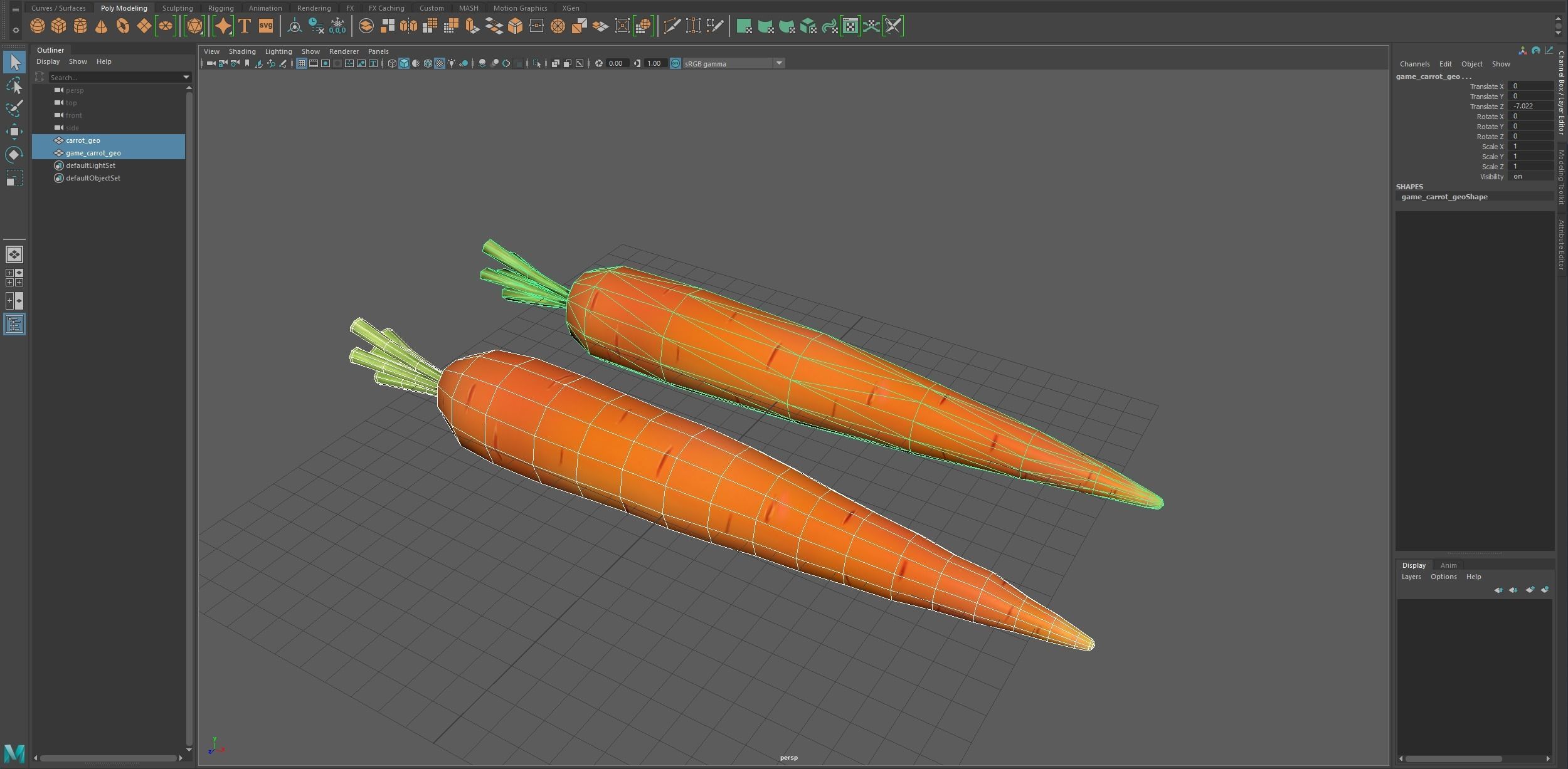 Carrot 3D model_9