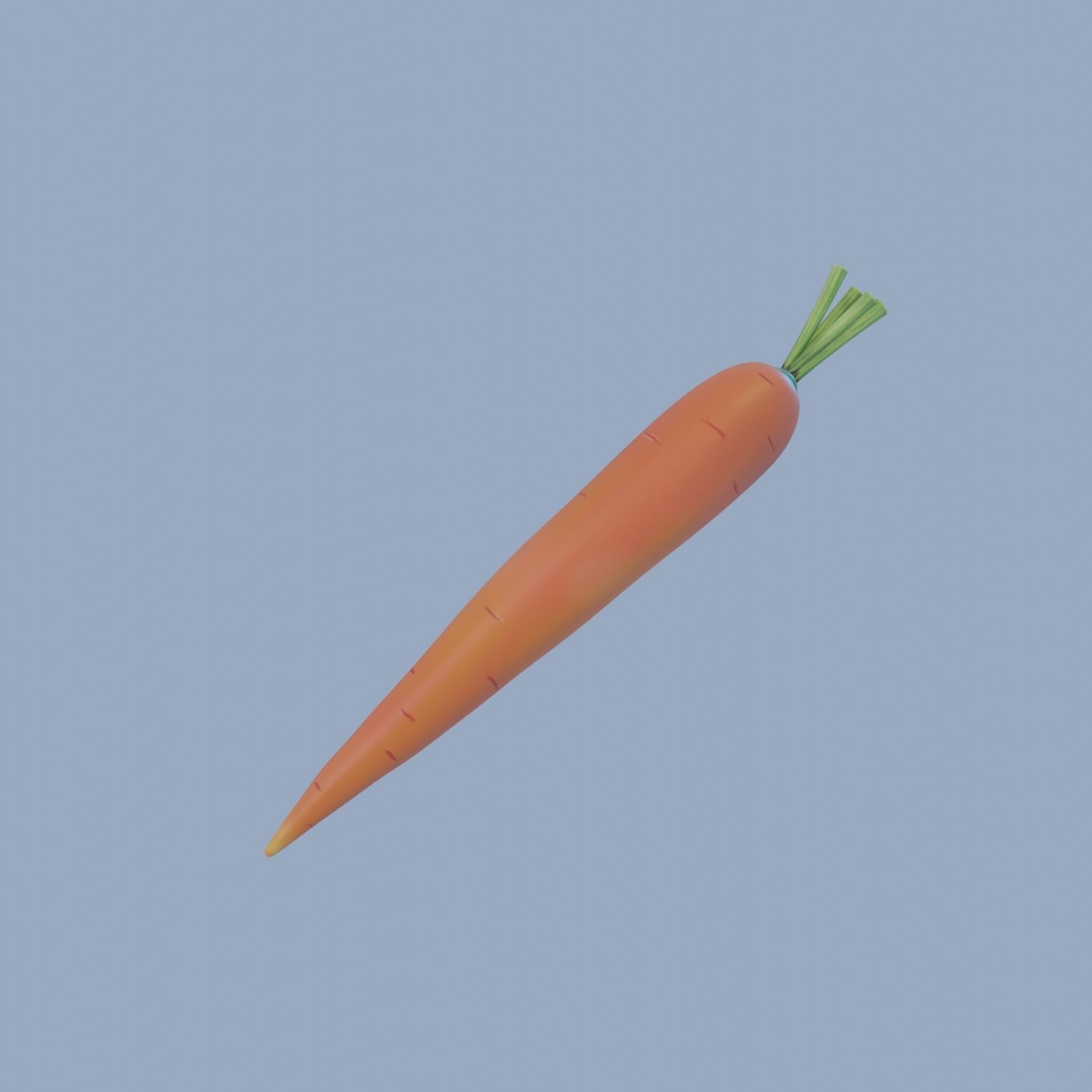 Carrot 3D model_2