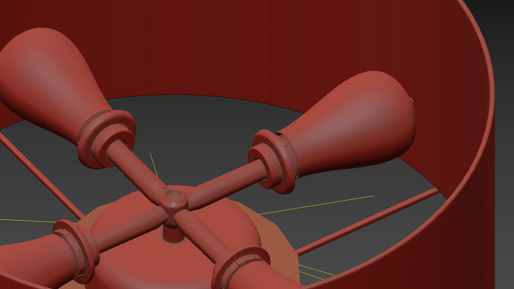 B and B Italia Abat Jour Contemporary Table Lamp 3D model_4